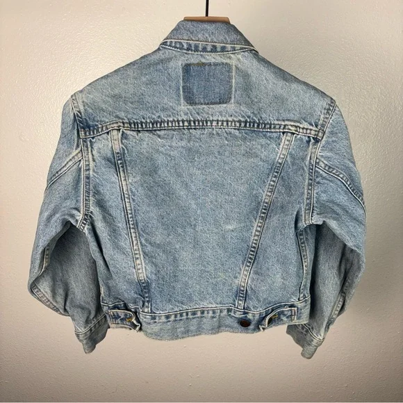 Vintage Levi's 57510 Denim Trucker Jean Jacket Youth Boys Small 8/10 Made In USA